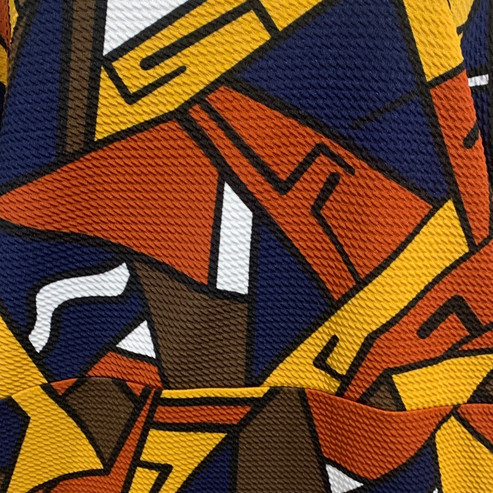 Geometric Patterned Dress - Multicolor - Picture 7 of 14